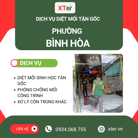 Dịch vụ diệt mối tận gốc tại Bình Hòa